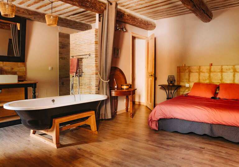 gite Vaucluse grande chambre